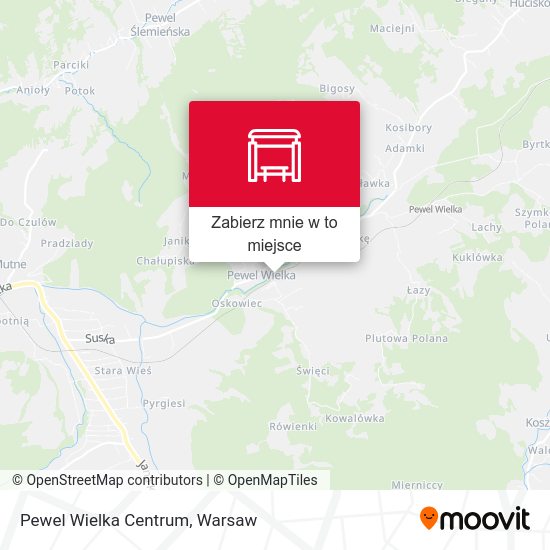 Mapa Pewel Wielka Centrum