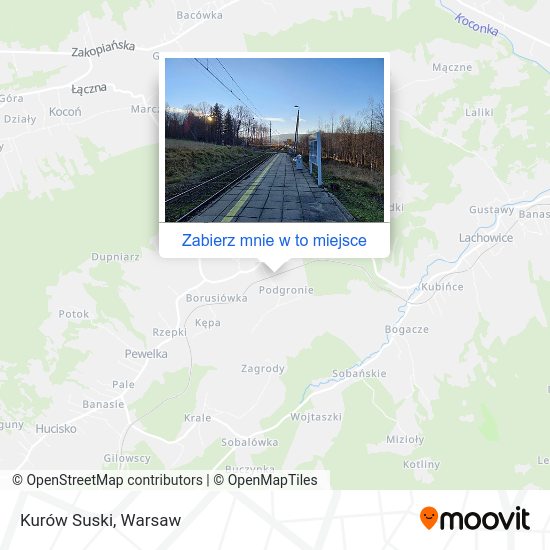 Mapa Kurów Suski