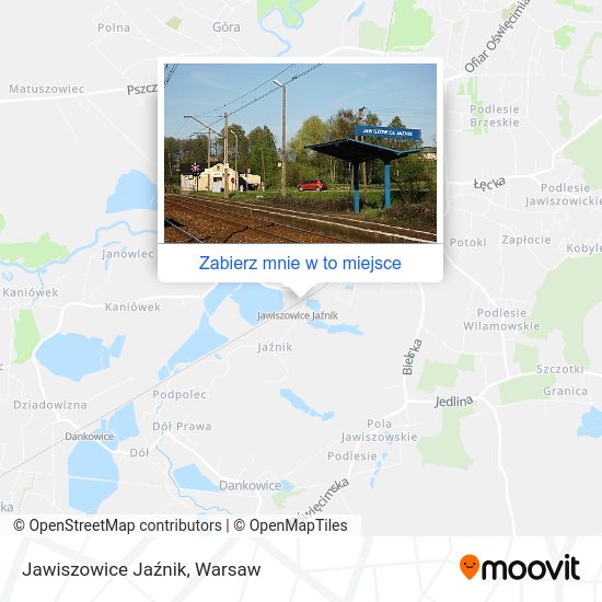 Mapa Jawiszowice Jaźnik