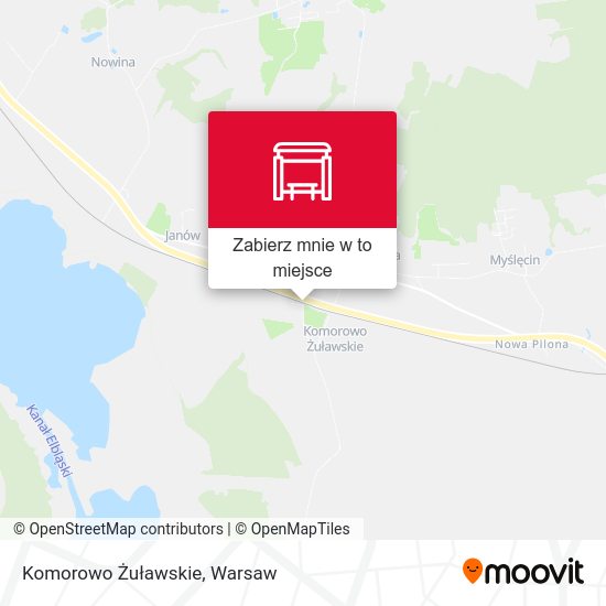 Mapa Komorowo Żuławskie