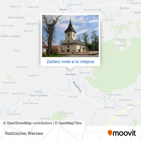 Mapa Radziszów