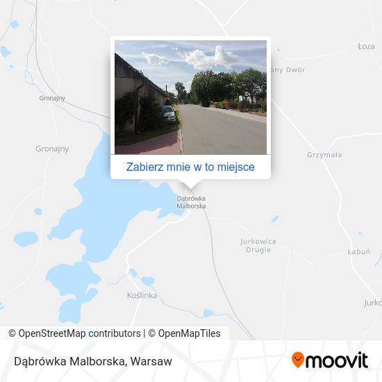 Mapa Dąbrówka Malborska