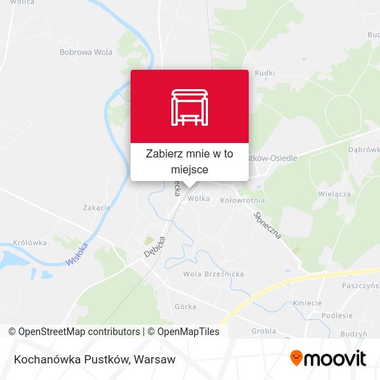 Mapa Kochanówka Pustków