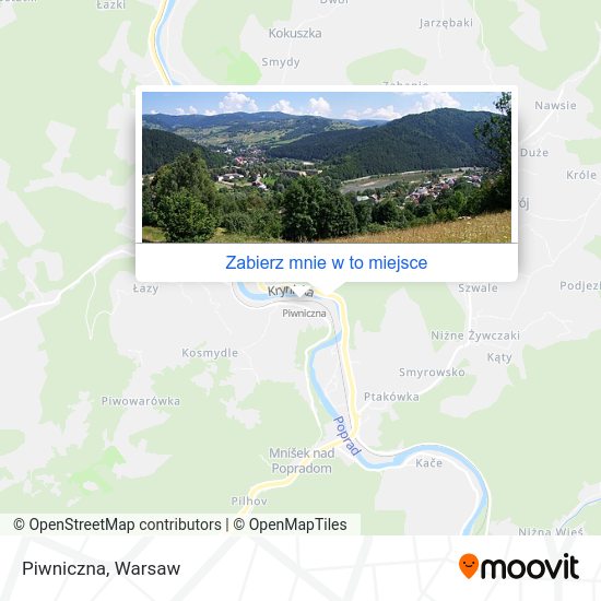 Mapa Piwniczna