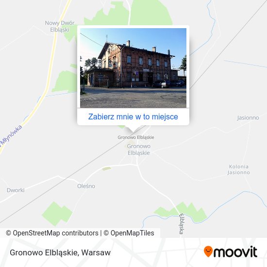 Mapa Gronowo Elbląskie