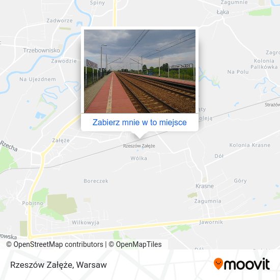 Mapa Rzeszów Załęże