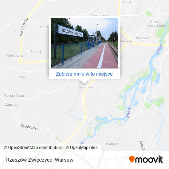 Mapa Rzeszów Zwięczyca