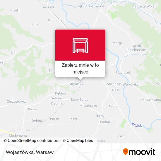 Mapa Wojaszówka