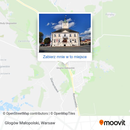 Mapa Głogów Małopolski