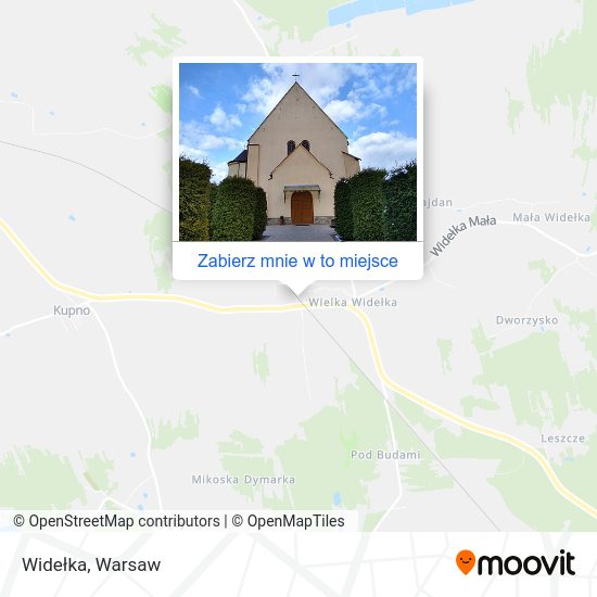 Mapa Widełka