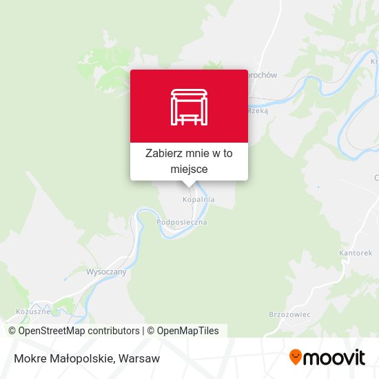 Mapa Mokre Małopolskie