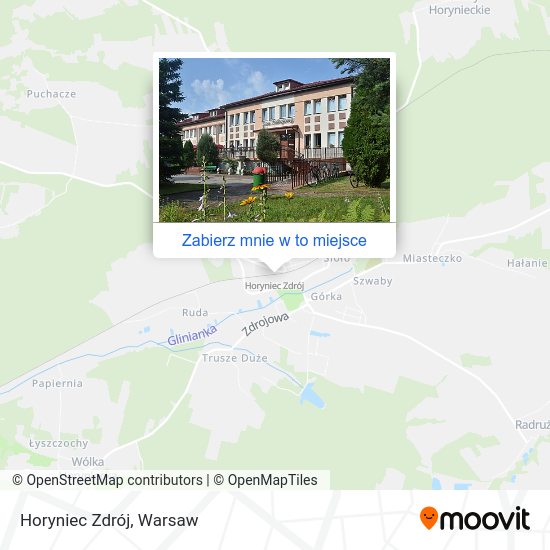 Mapa Horyniec Zdrój