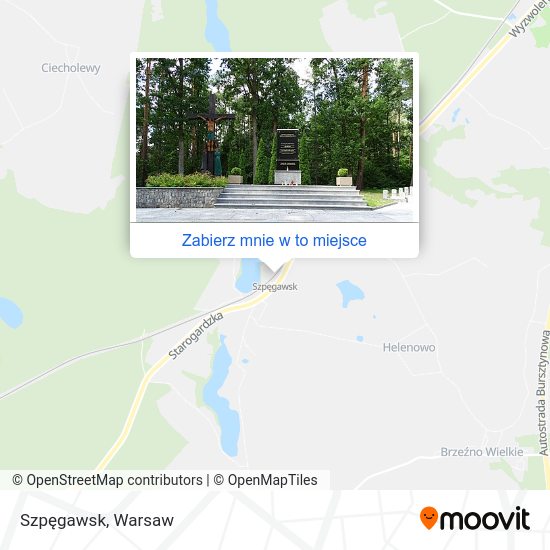 Mapa Szpęgawsk