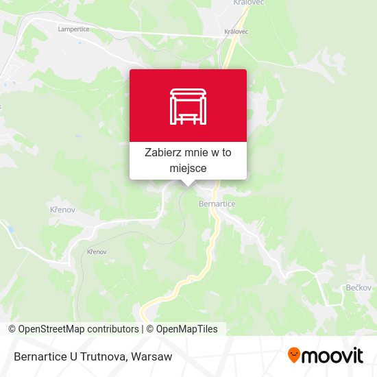 Mapa Bernartice U Trutnova