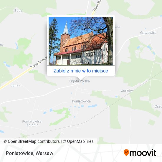 Mapa Poniatowice