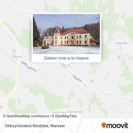 Mapa Ołdrzychowice Kłodzkie