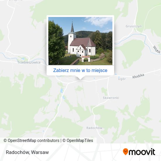 Mapa Radochów