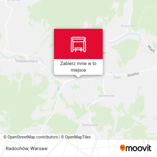 Mapa Radochów