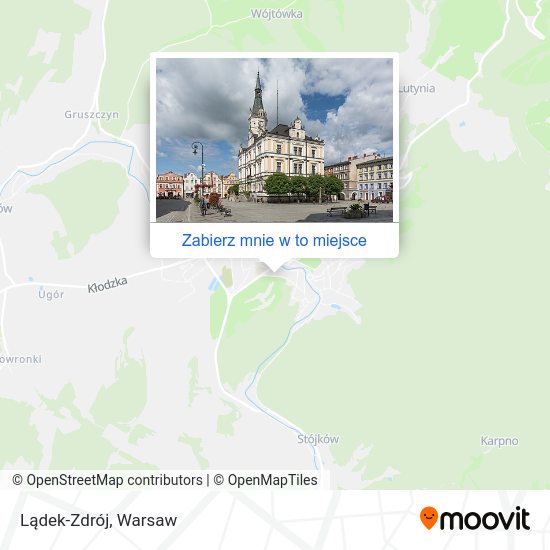 Mapa Lądek-Zdrój