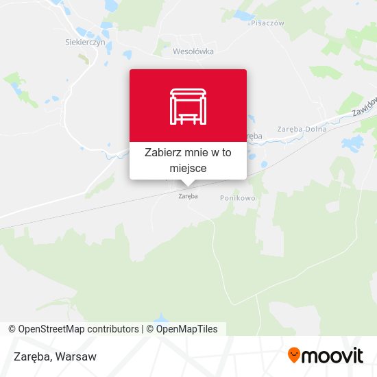 Mapa Zaręba