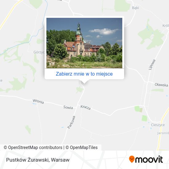 Mapa Pustków Żurawski