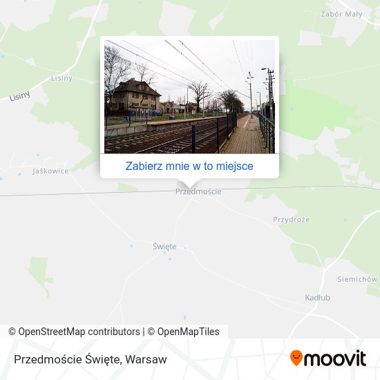 Mapa Przedmoście Święte