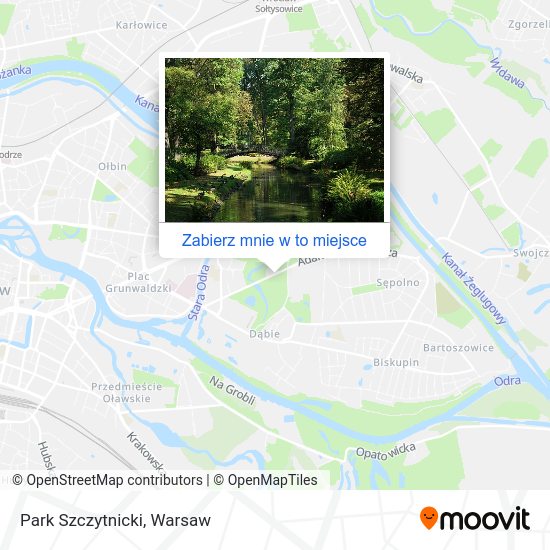 Mapa Park Szczytnicki