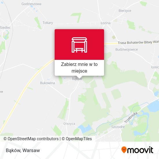 Mapa Bąków