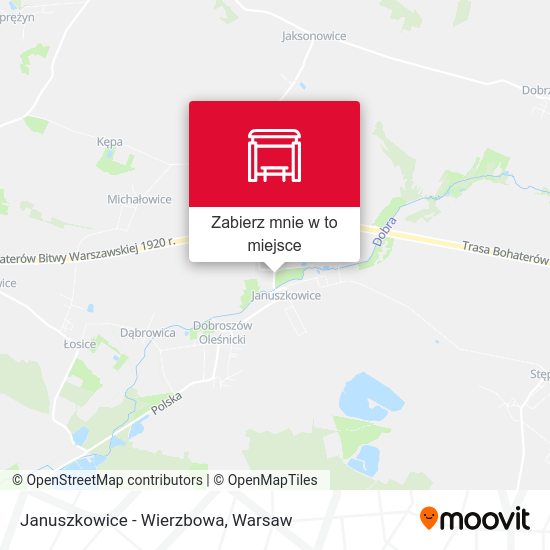 Mapa Januszkowice - Wierzbowa