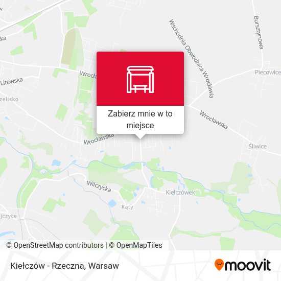 Mapa Kiełczów - Rzeczna