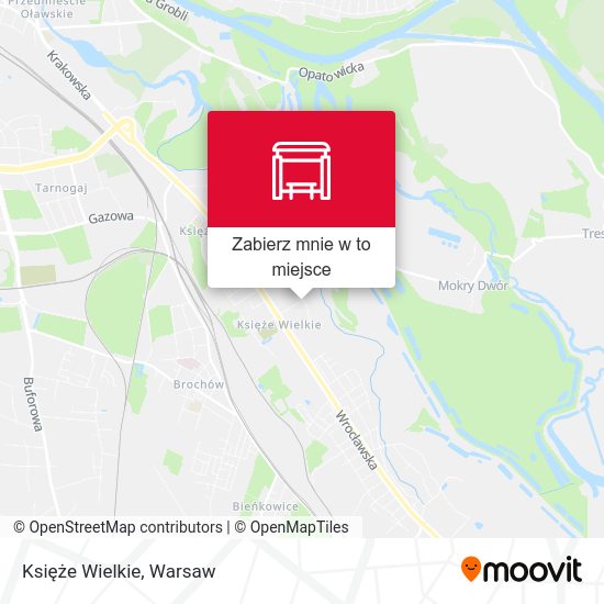 Mapa Księże Wielkie