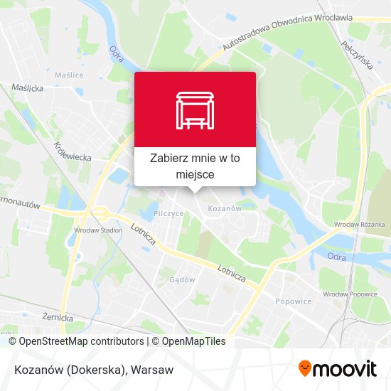 Mapa Kozanów (Dokerska)