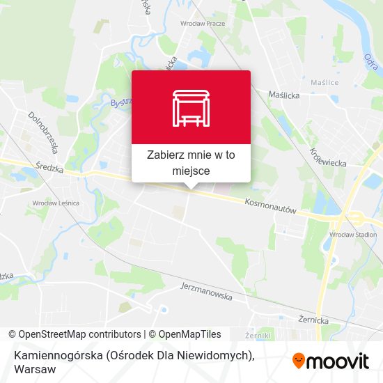 Mapa Kamiennogórska (Ośrodek Dla Niewidomych)