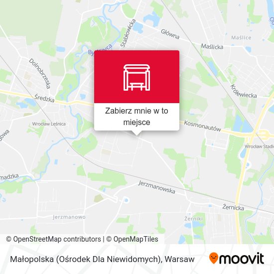 Mapa Małopolska (Ośrodek Dla Niewidomych)