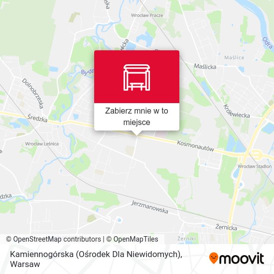 Mapa Kamiennogórska (Ośrodek Dla Niewidomych)