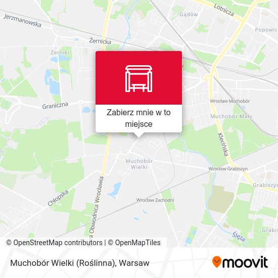 Mapa Muchobór Wielki (Roślinna)