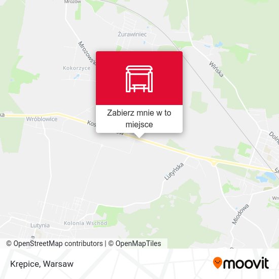 Mapa Krępice