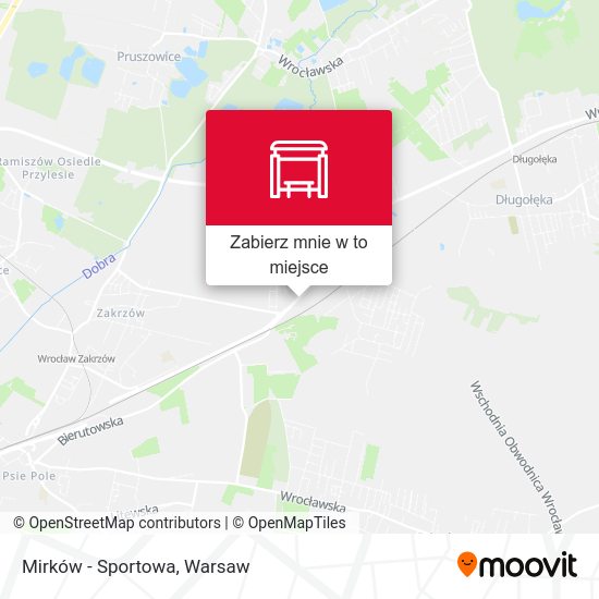 Mapa Mirków - Sportowa