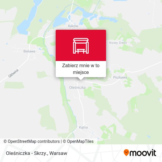 Mapa Oleśniczka - Skrzy.