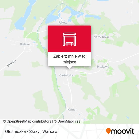 Mapa Oleśniczka - Skrzy.