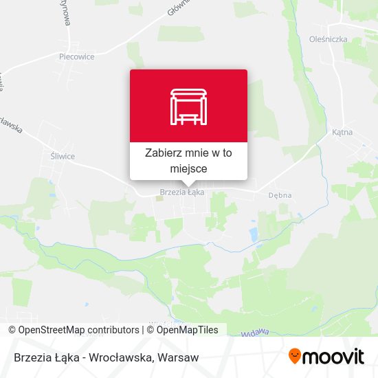 Mapa Brzezia Łąka - Wrocławska