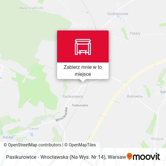 Mapa Pasikurowice - Wrocławska (Na Wys. Nr 14)