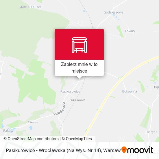 Mapa Pasikurowice - Wrocławska (Na Wys. Nr 14)