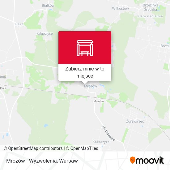 Mapa Mrozów - Wyzwolenia