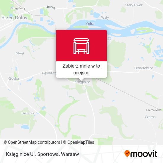 Mapa Księginice Ul. Sportowa