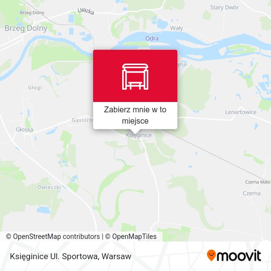 Mapa Księginice Ul. Sportowa