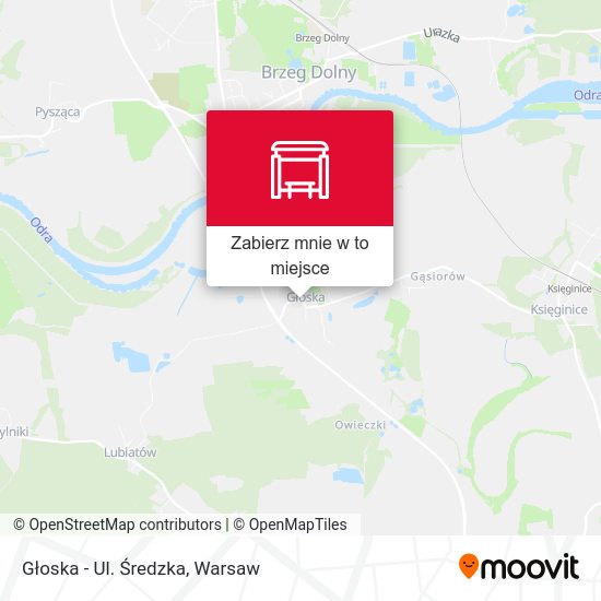 Mapa Głoska - Ul. Średzka