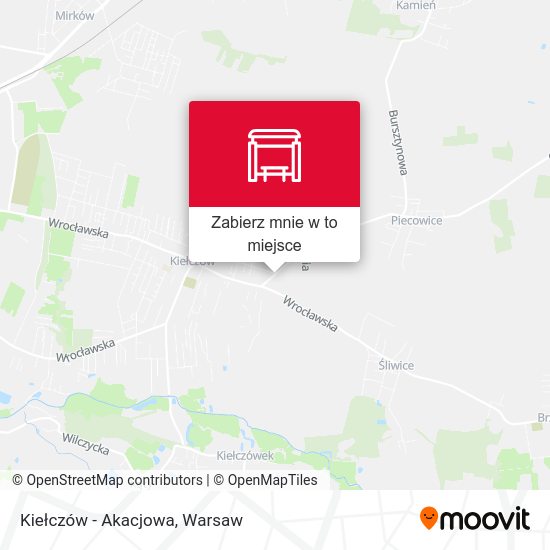 Mapa Kiełczów - Akacjowa