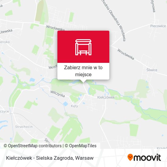 Mapa Kiełczówek - Sielska Zagroda