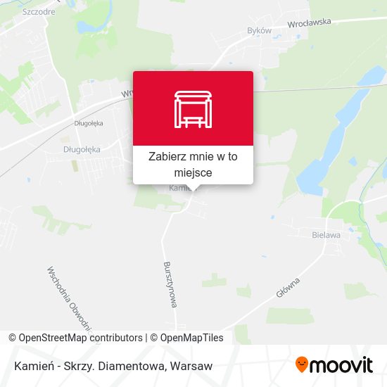 Mapa Kamień - Skrzy. Diamentowa